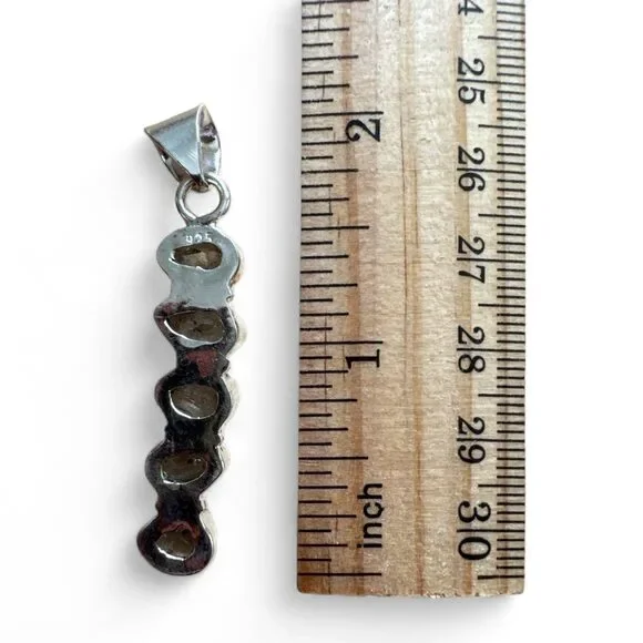 Herkimer Diamond Solid 925 Sterling Silver Pendant - Picture 2 of 3